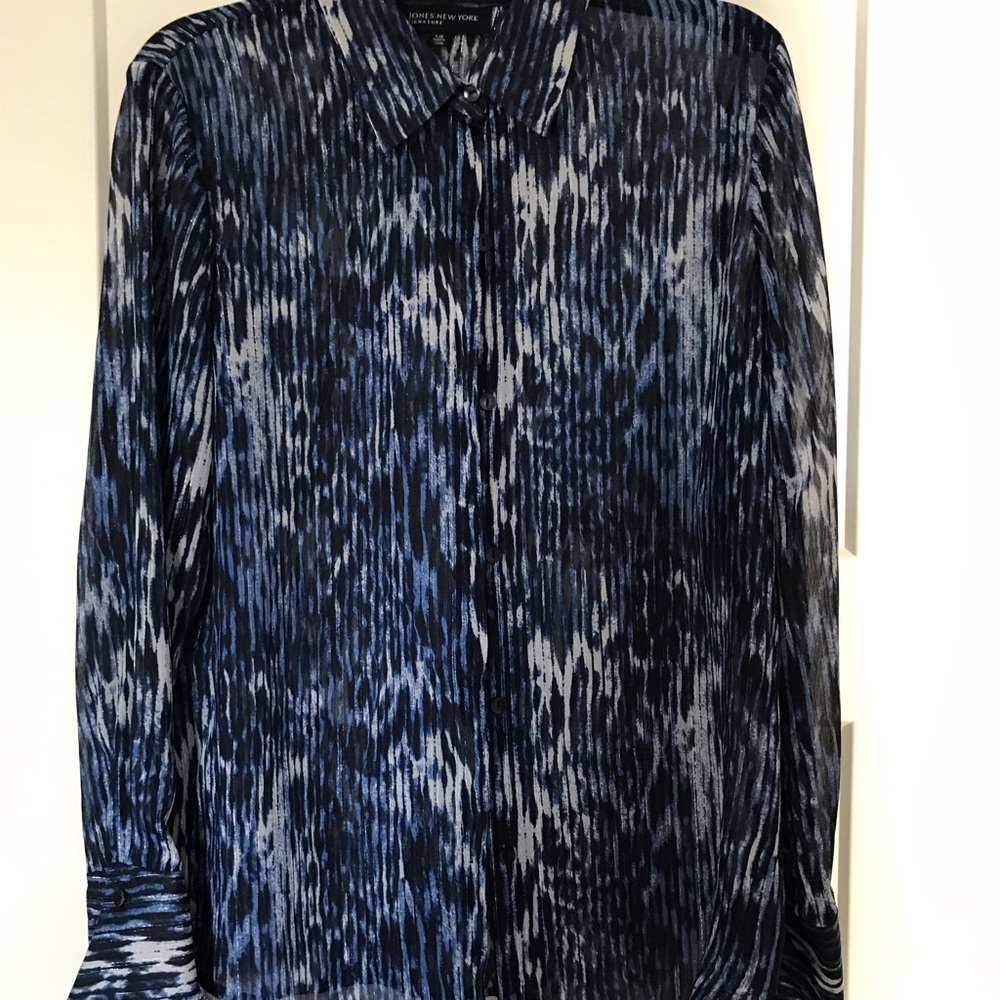 Jones New York button down blouse - Picture 2 of 4